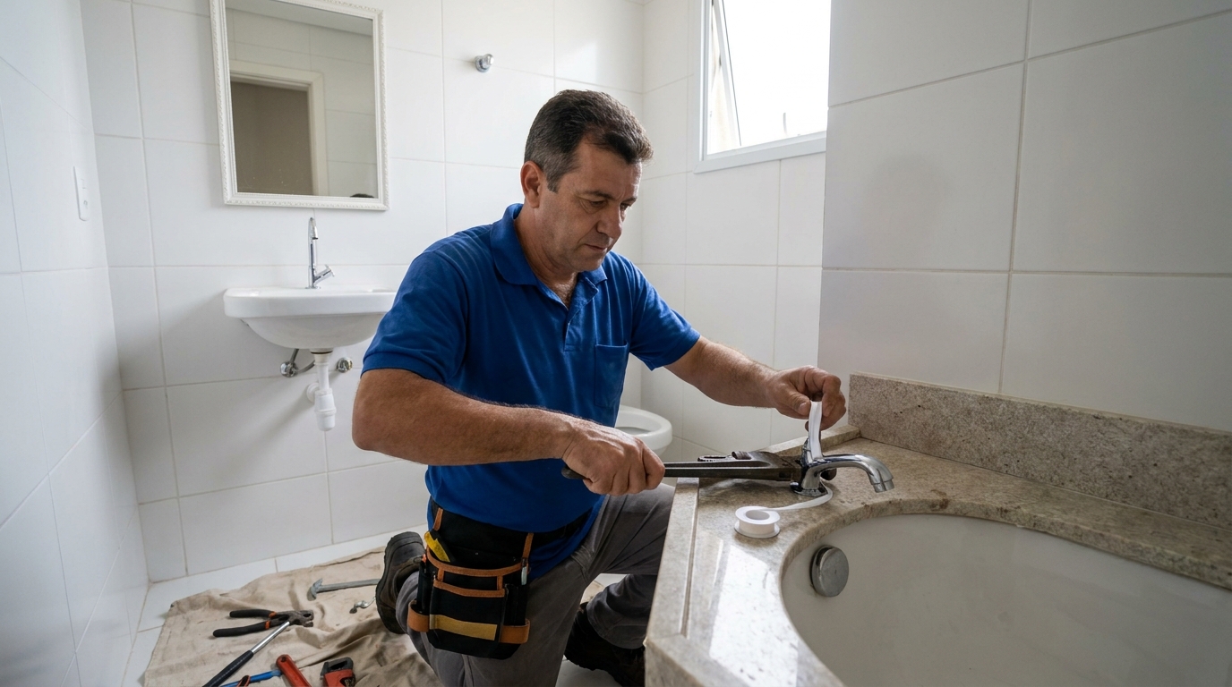 Instalação de torneira de cozinha em Volta Redonda‑RJ